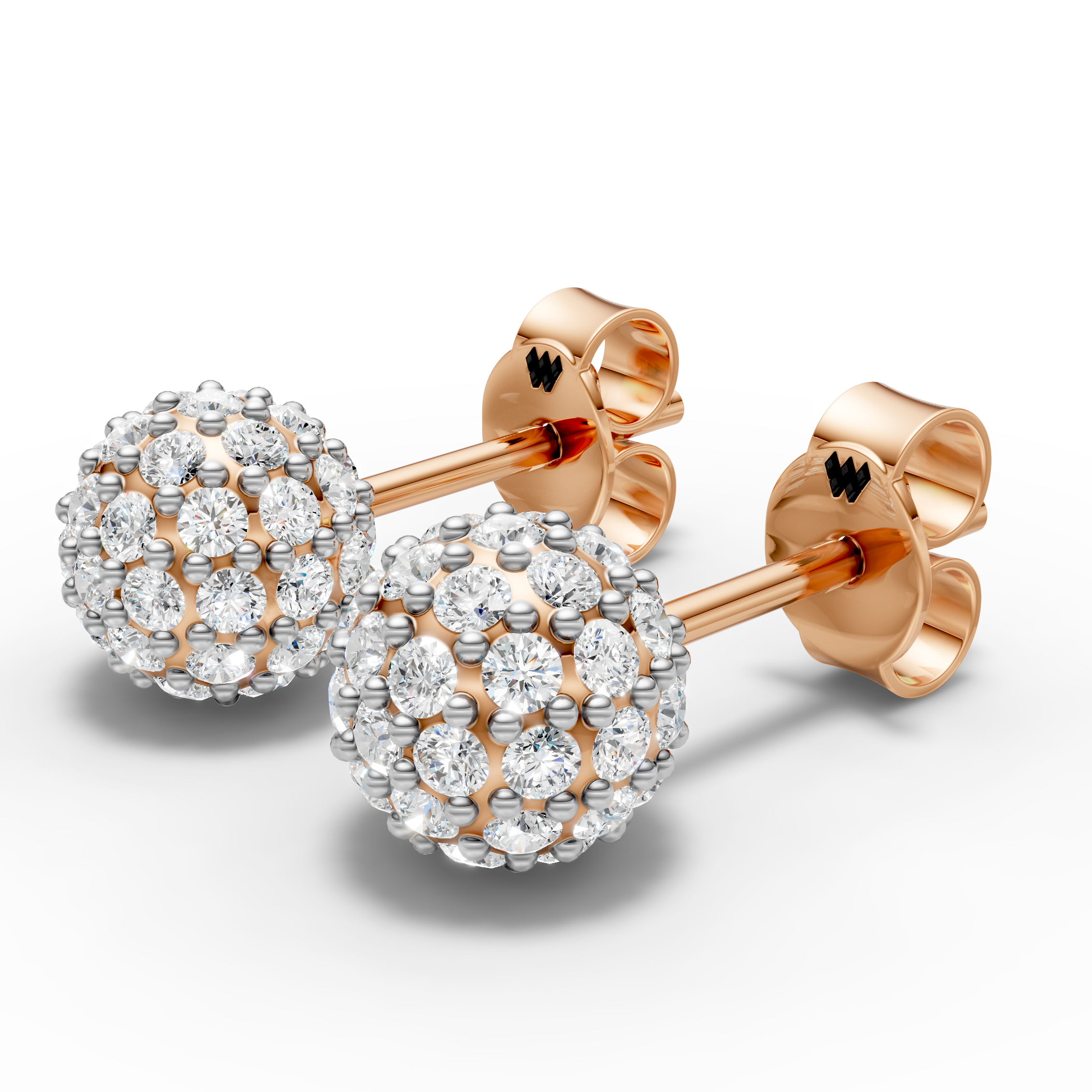Round Cluster Ball Earring (1 Pair)