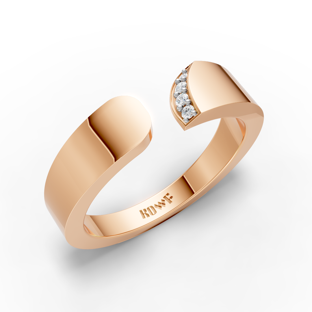 925 Sterling Silver Moissanite Diamond Ring