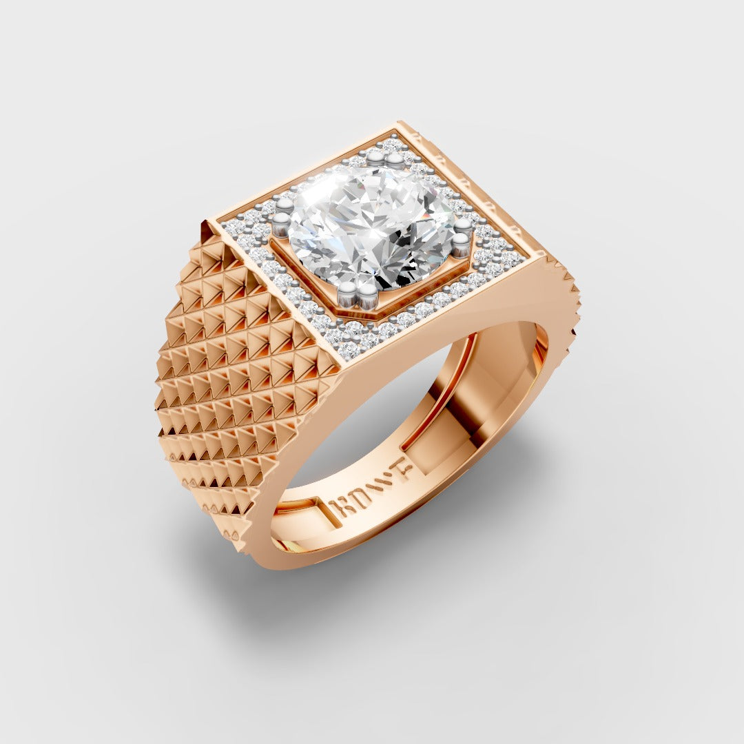 925 Sterling Silver Portuguese Moissanite Diamond Ring