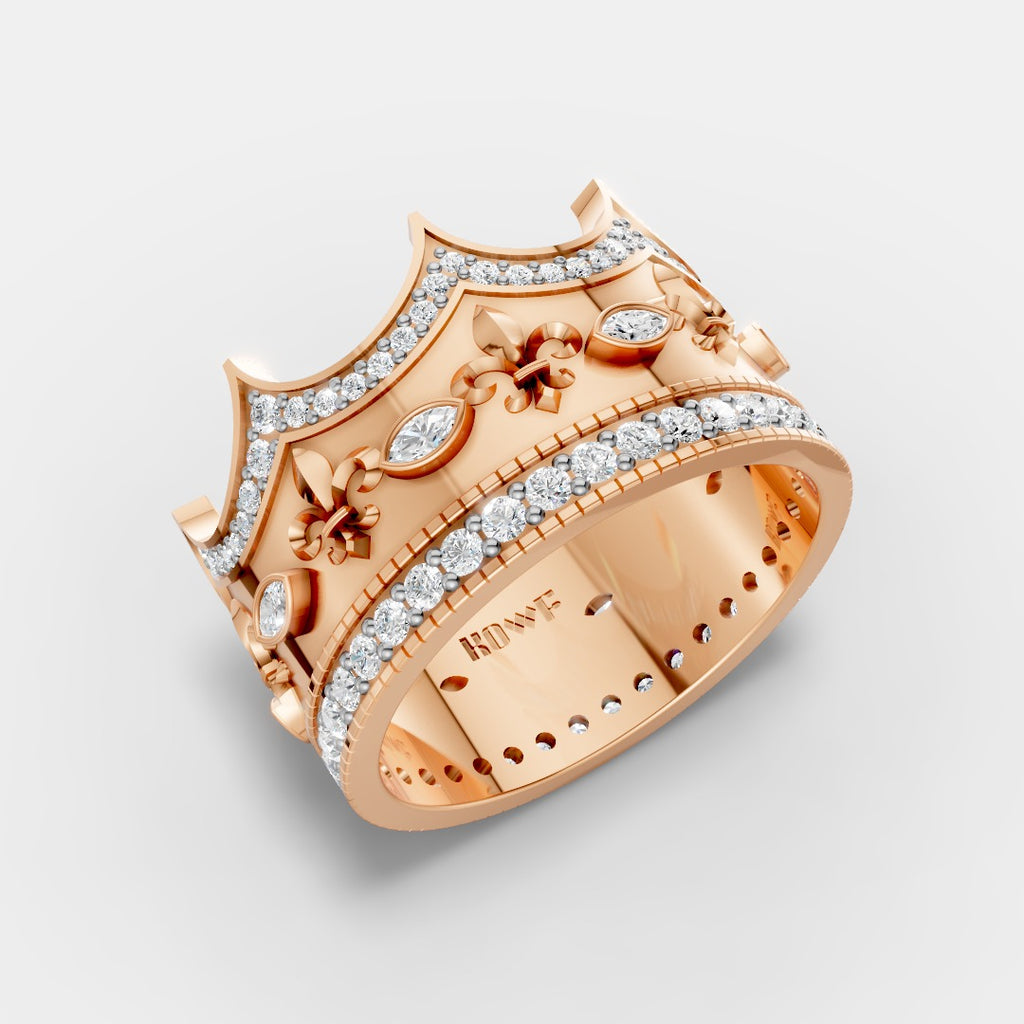 Royal Crown Ring with – Regal Elegance for Everyday Kings