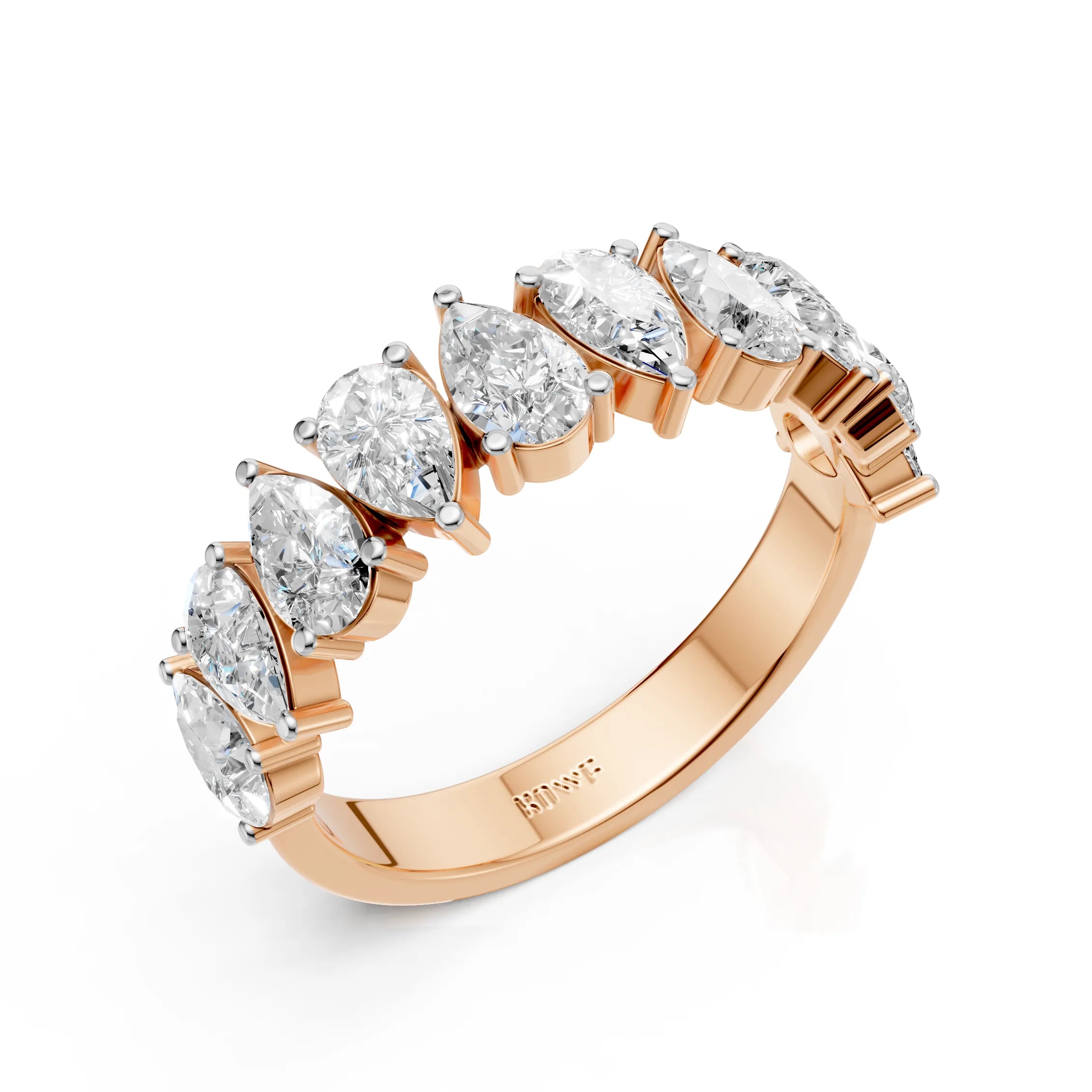 Pear-Cut Eternity Band Ring