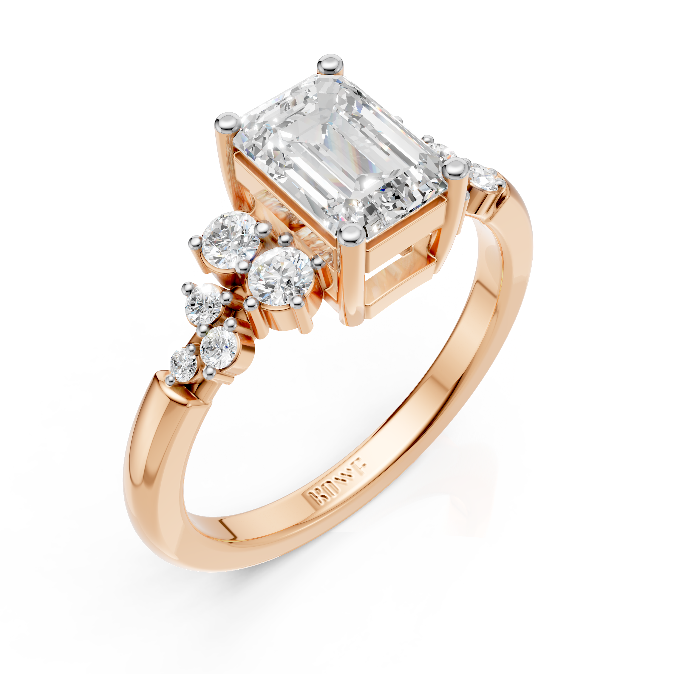 Emerald Cluste Ring