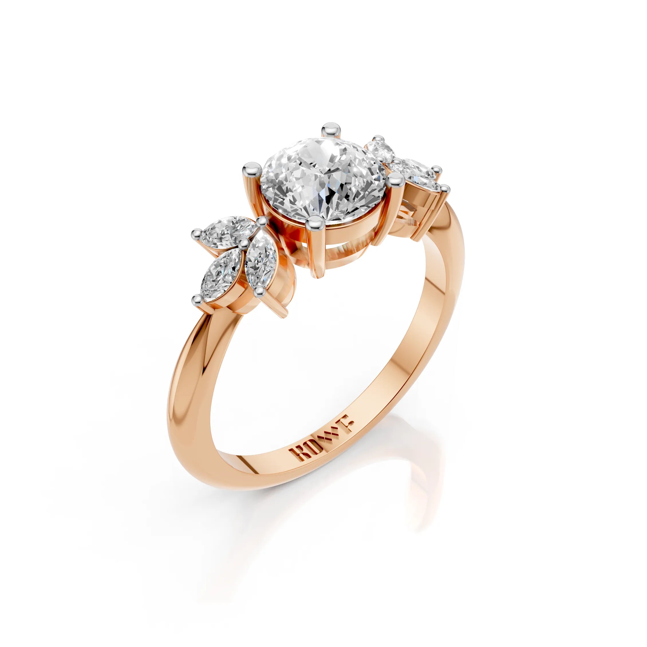 Portuguese Cut Engagement Ring