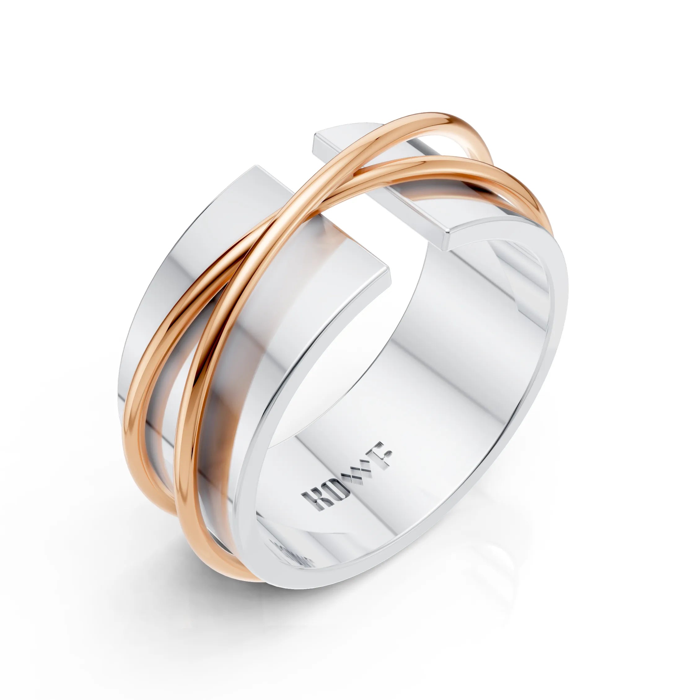 Luxury Crossover Band Ring