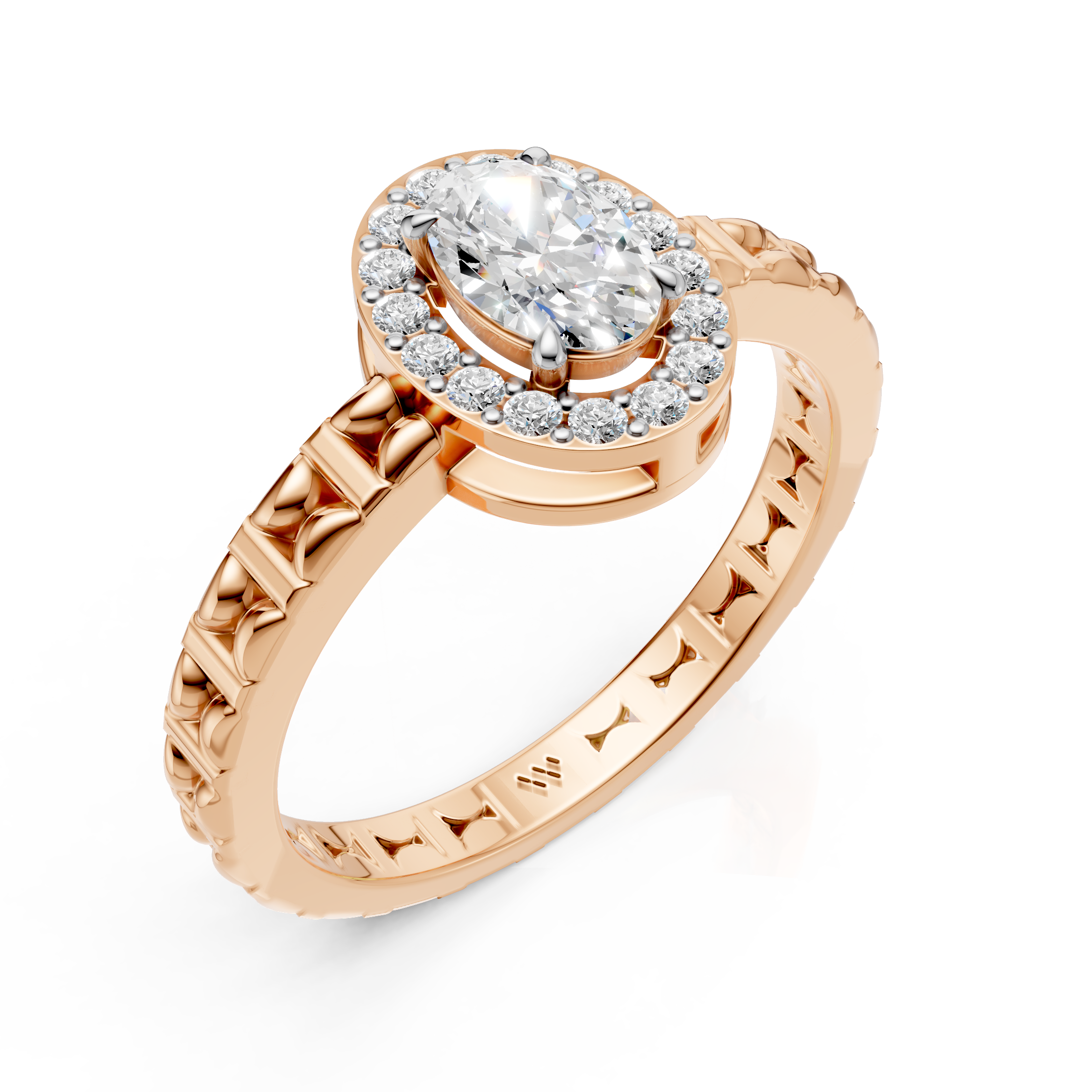 Oval Halo Ring