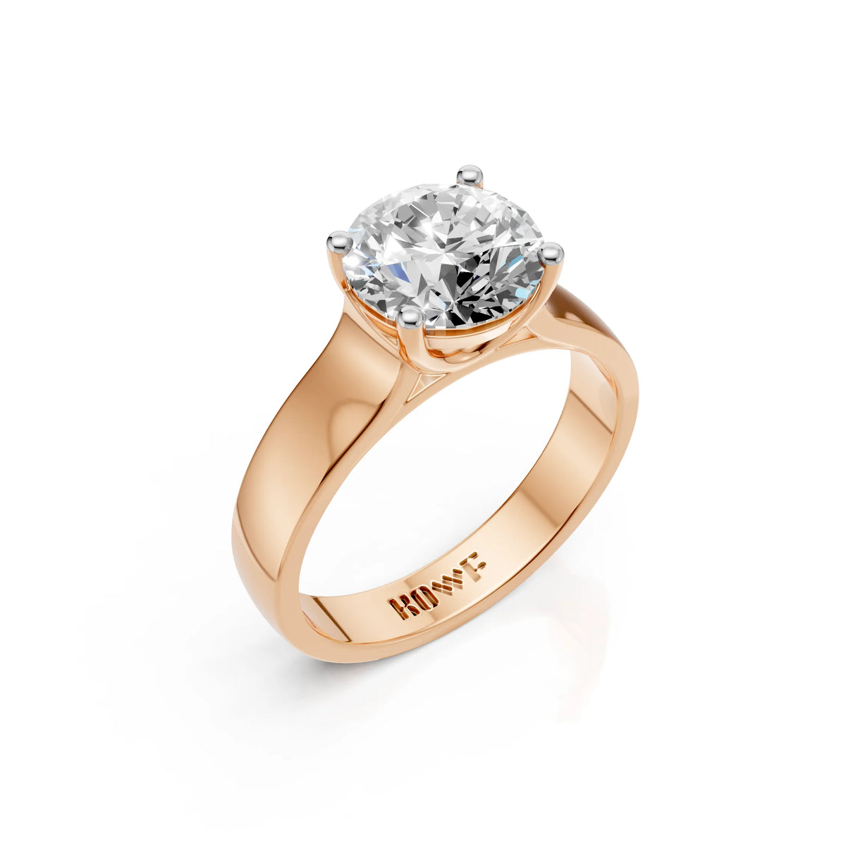 Classic Crown Solitaire Ring
