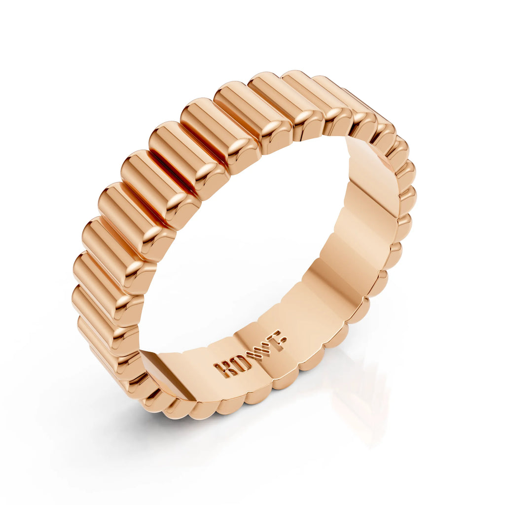 Luxury Ribbed Eternity Band