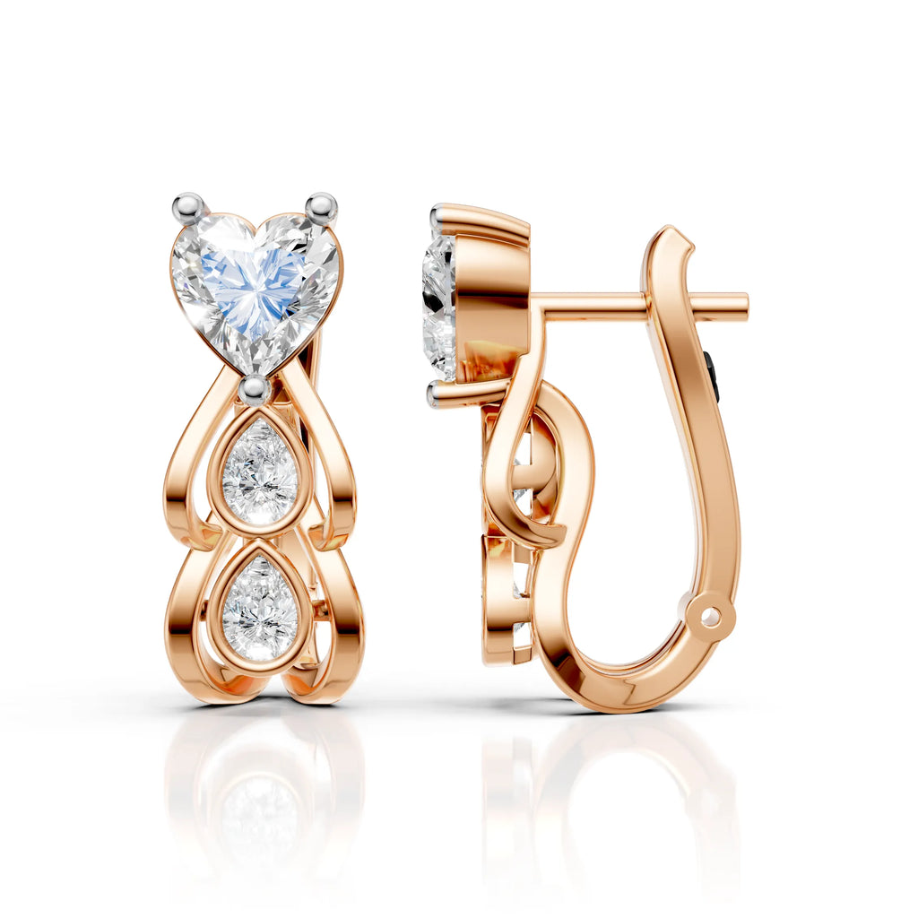 Eternal Heart Hoops (1 Pair)