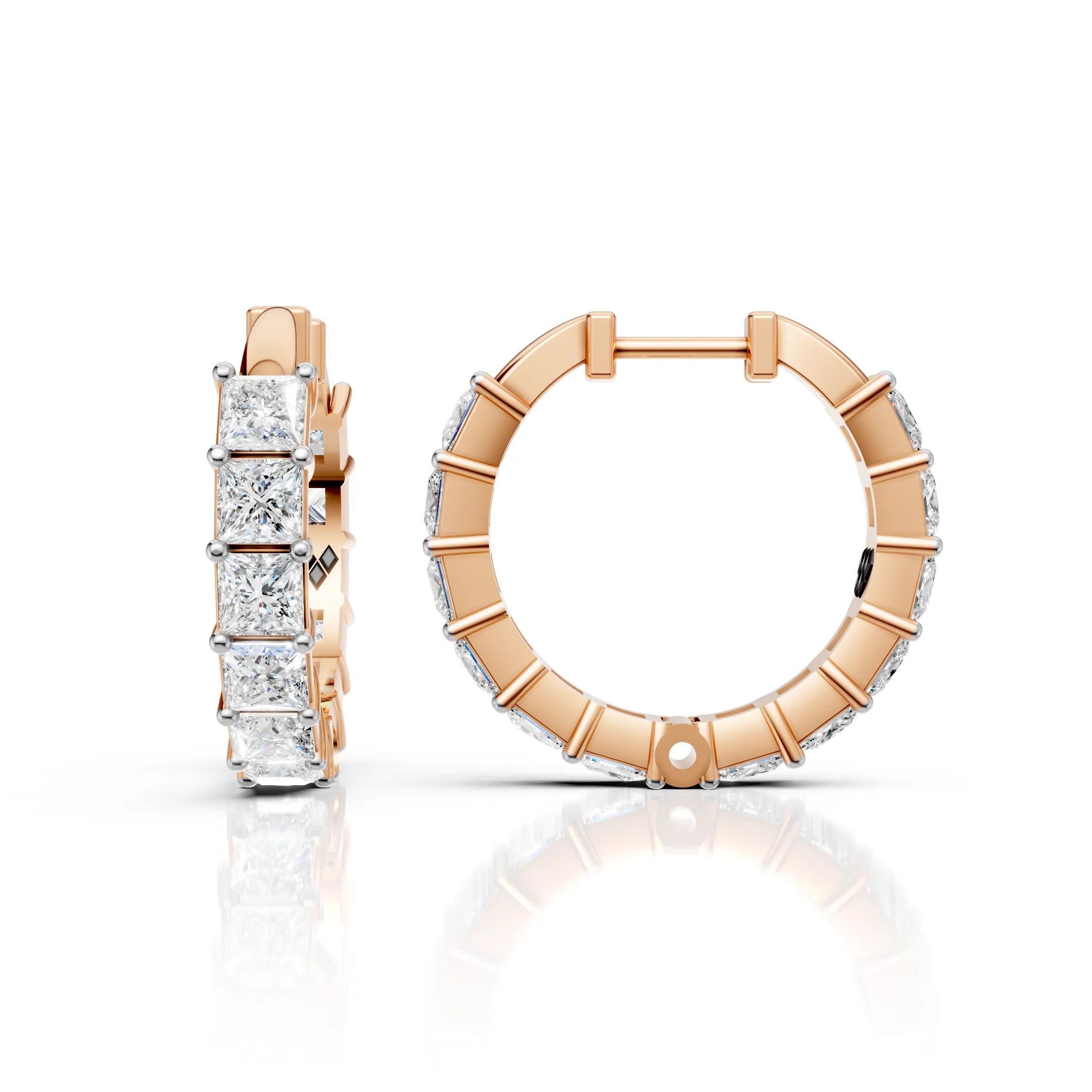 Princess Row Earrings (1 Pair)