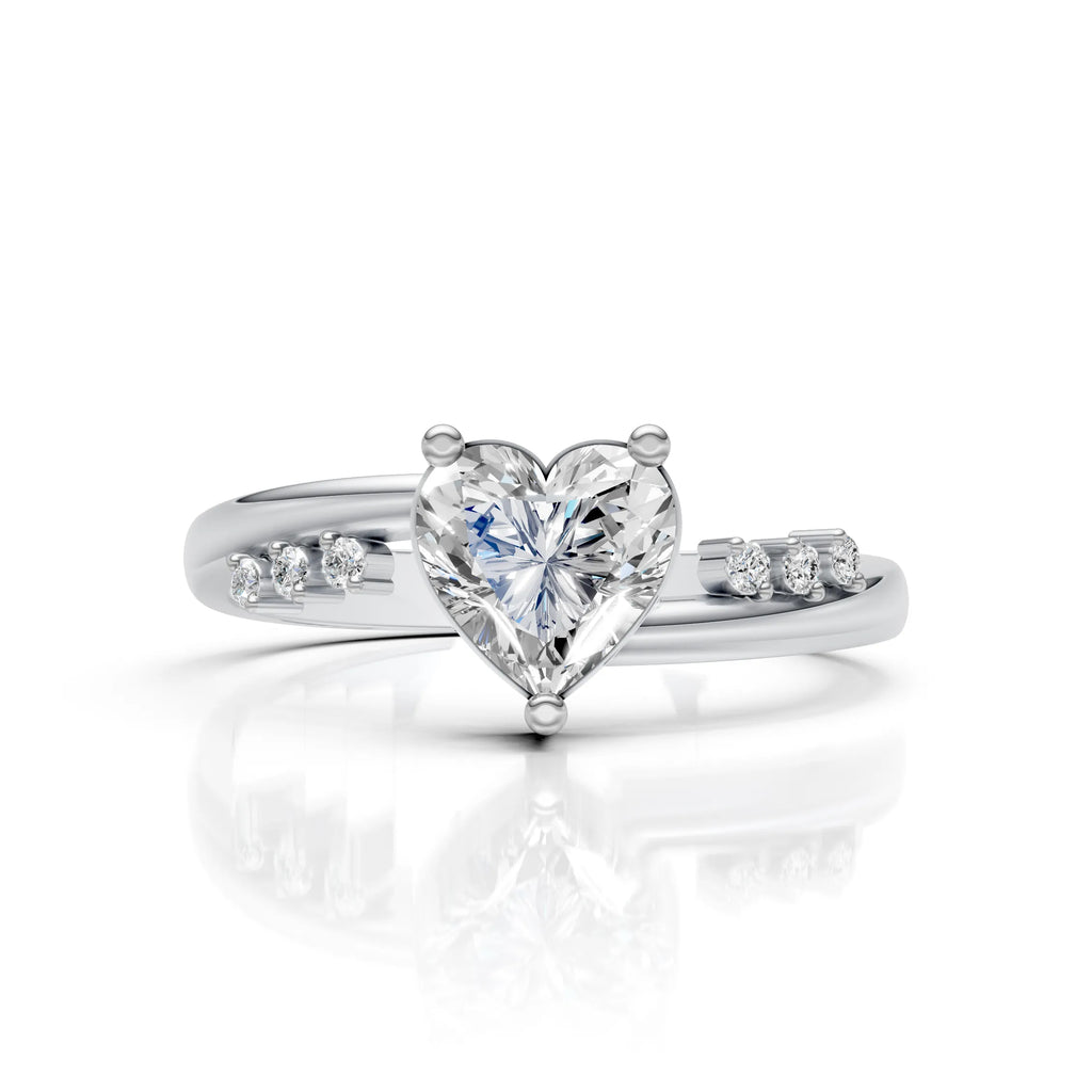 Sparkling Heart Ring