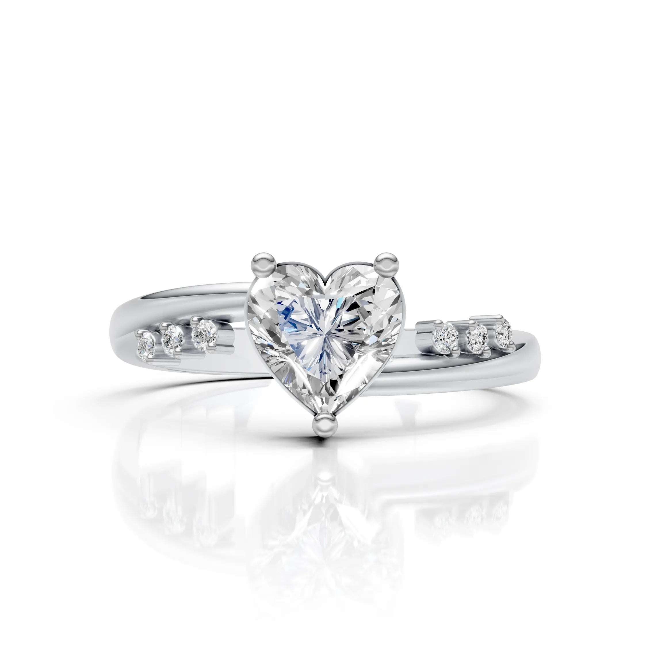 Sparkling Heart Ring