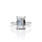 Emerald Cut Solitaire Diamond Ring