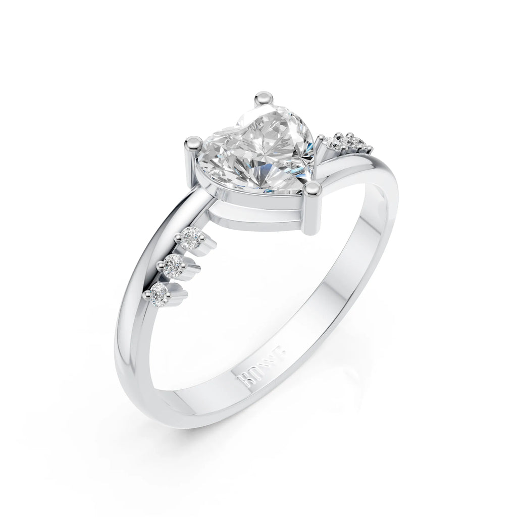 Sparkling Heart Ring