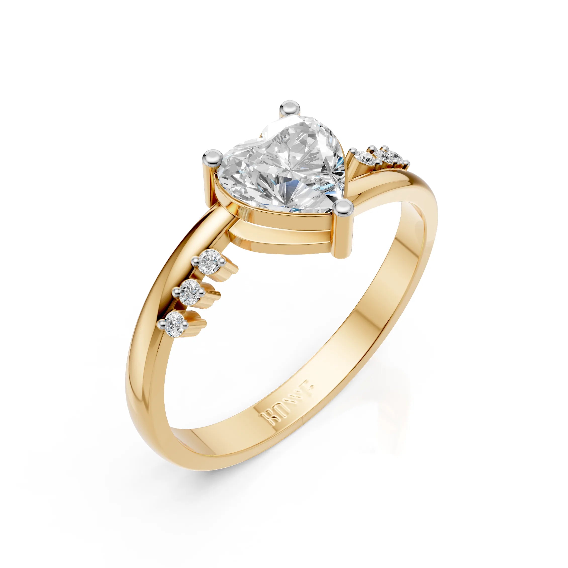 Sparkling Heart Ring
