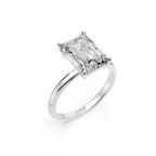 Emerald Cut Solitaire Diamond Ring