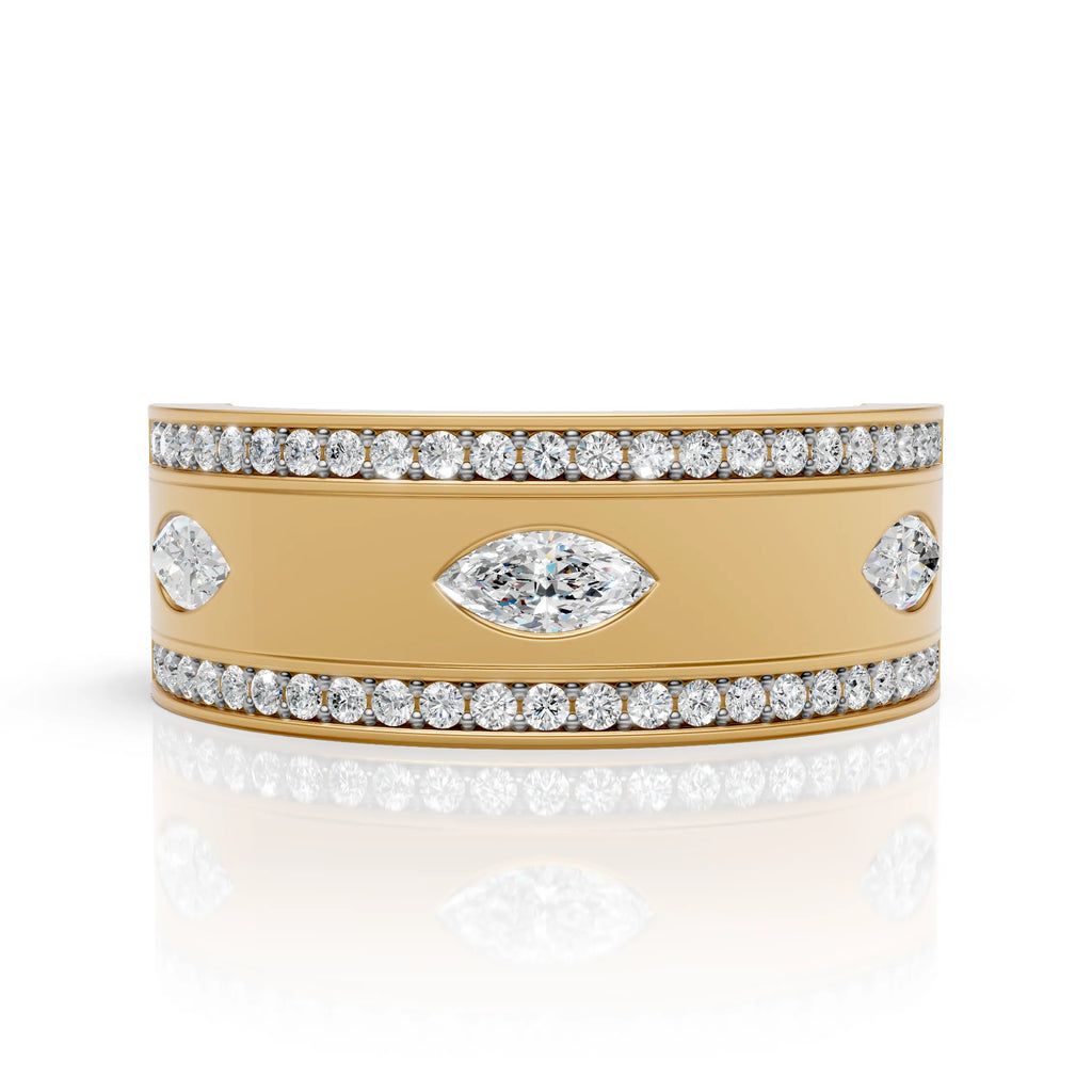 Luxury Marquise Cut Diamond Band