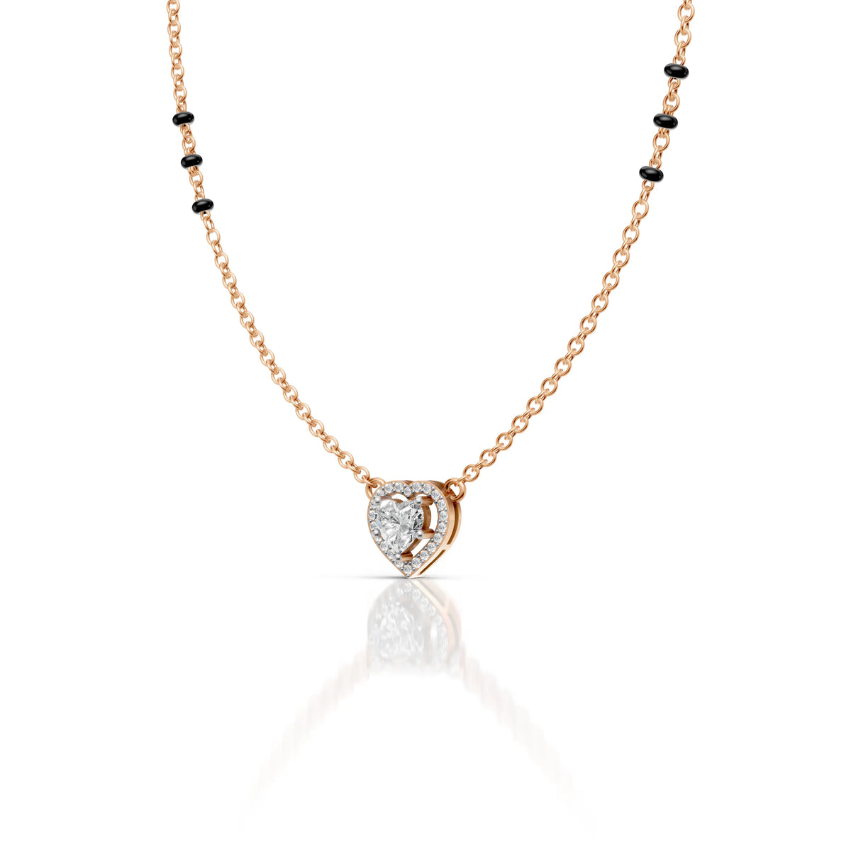 Heart Halo Moissanite Pendant