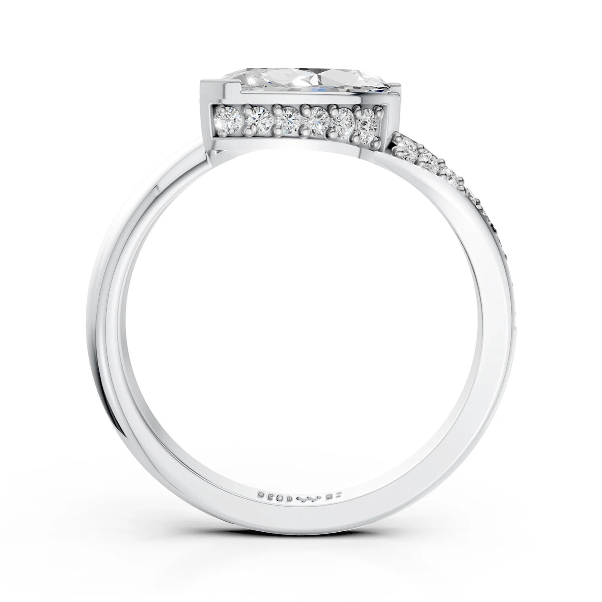 Double Marquise Diamond Open Ring