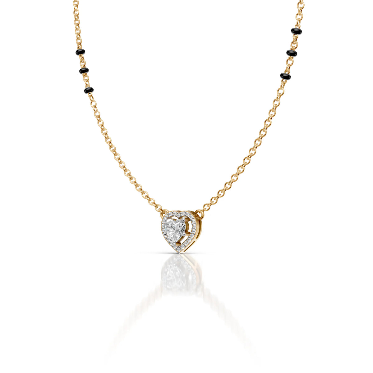 Heart Halo Moissanite Pendant