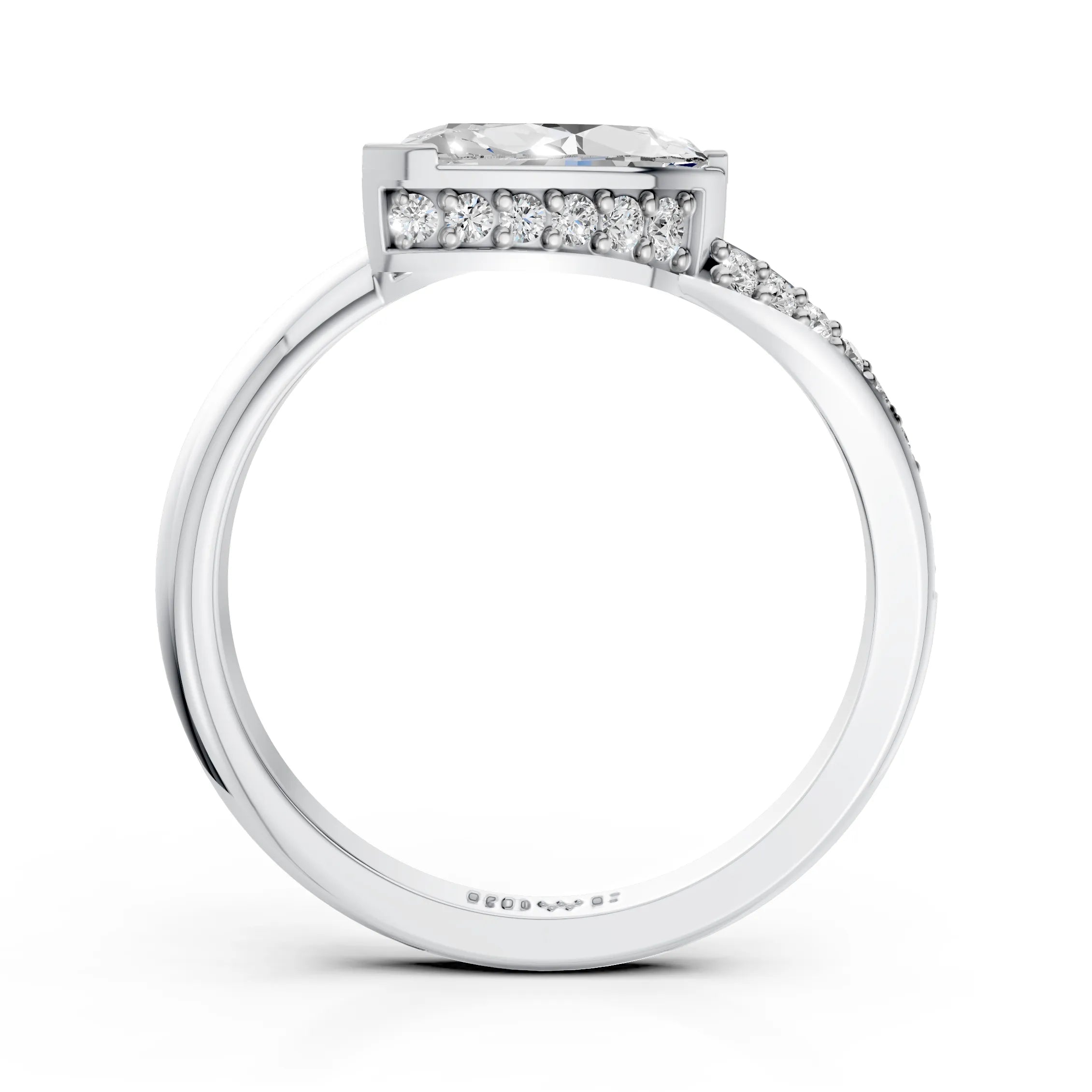 Double Marquise Diamond Open Ring