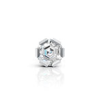 Hexagon Step Cut Solitaire Stud (1 PC)