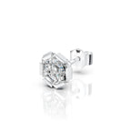 Hexagon Step Cut Solitaire Stud (1 PC)