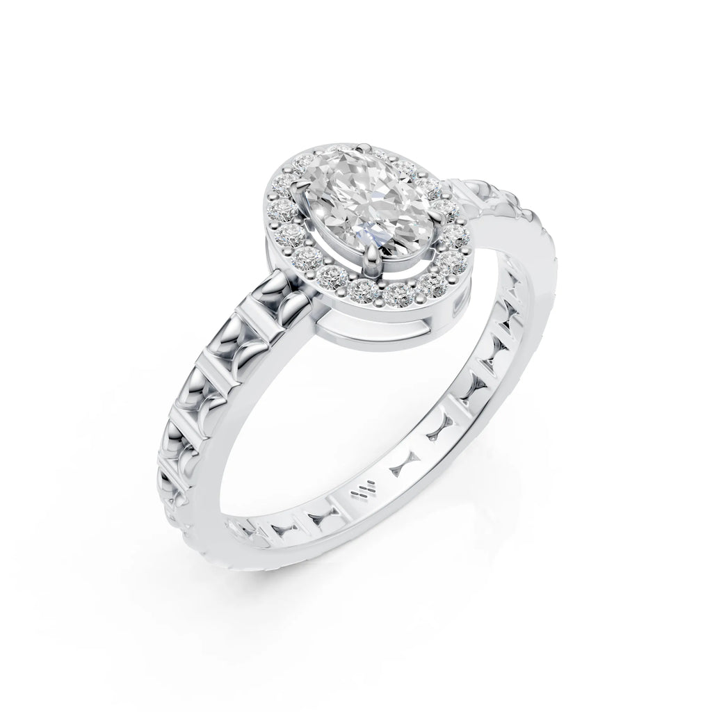 Oval Halo Ring