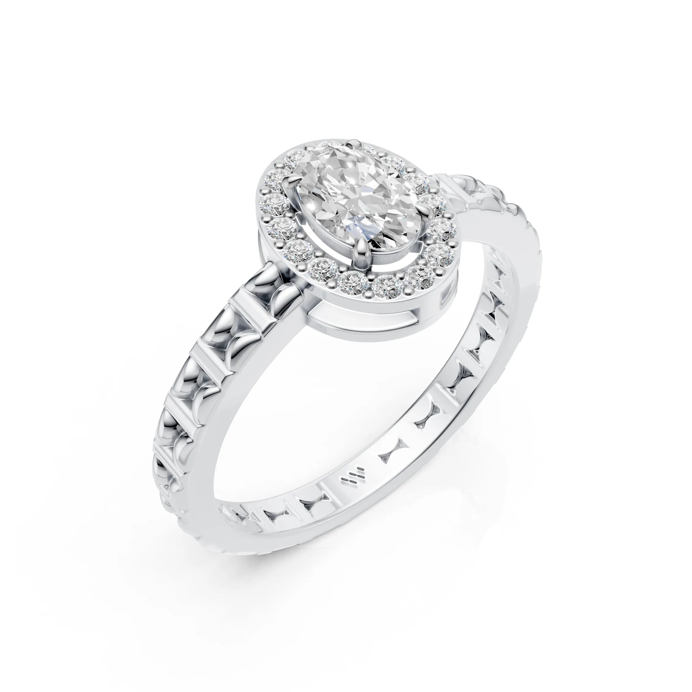 Oval Halo Ring