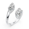 Double Marquise Diamond Open Ring
