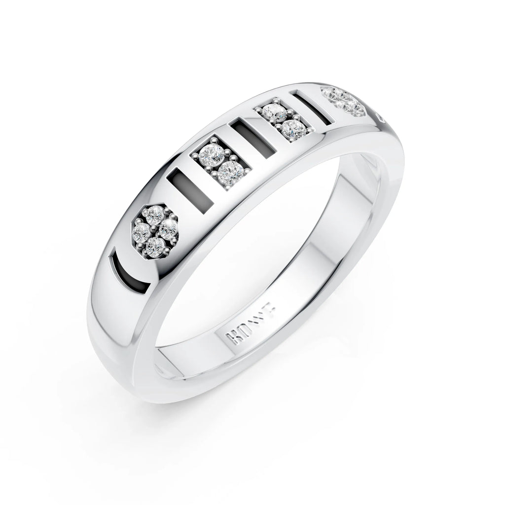 Architectural Diamond Band Ring