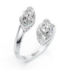 Double Marquise Diamond Open Ring