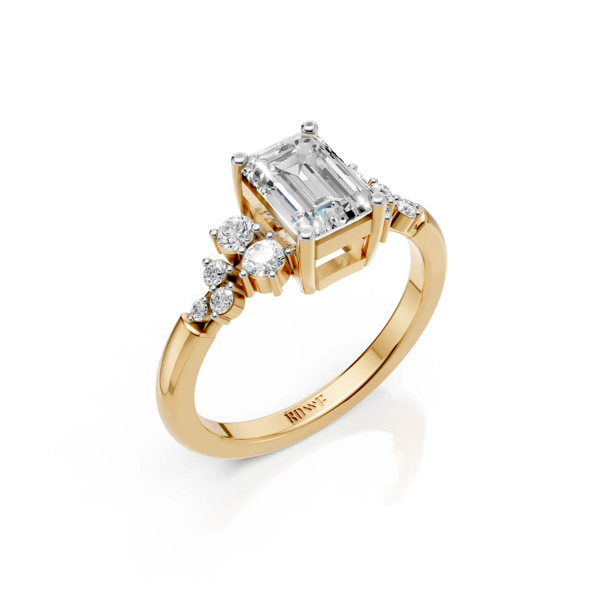 Emerald Cluste Ring