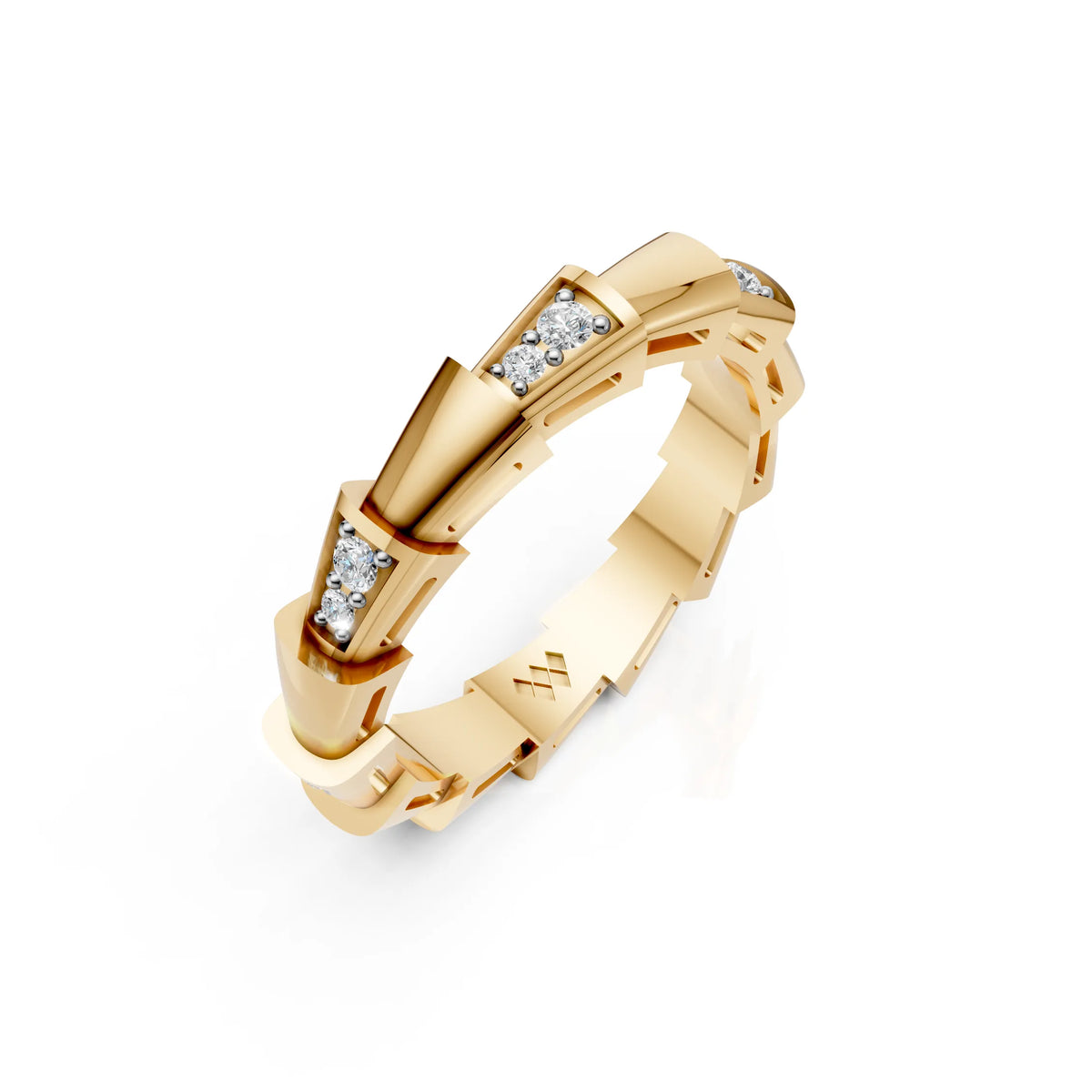 Diamond Buckle Ring