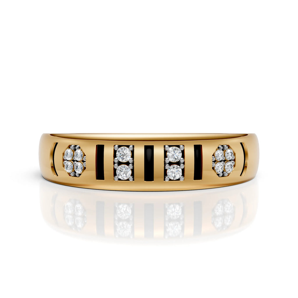 Architectural Diamond Band Ring
