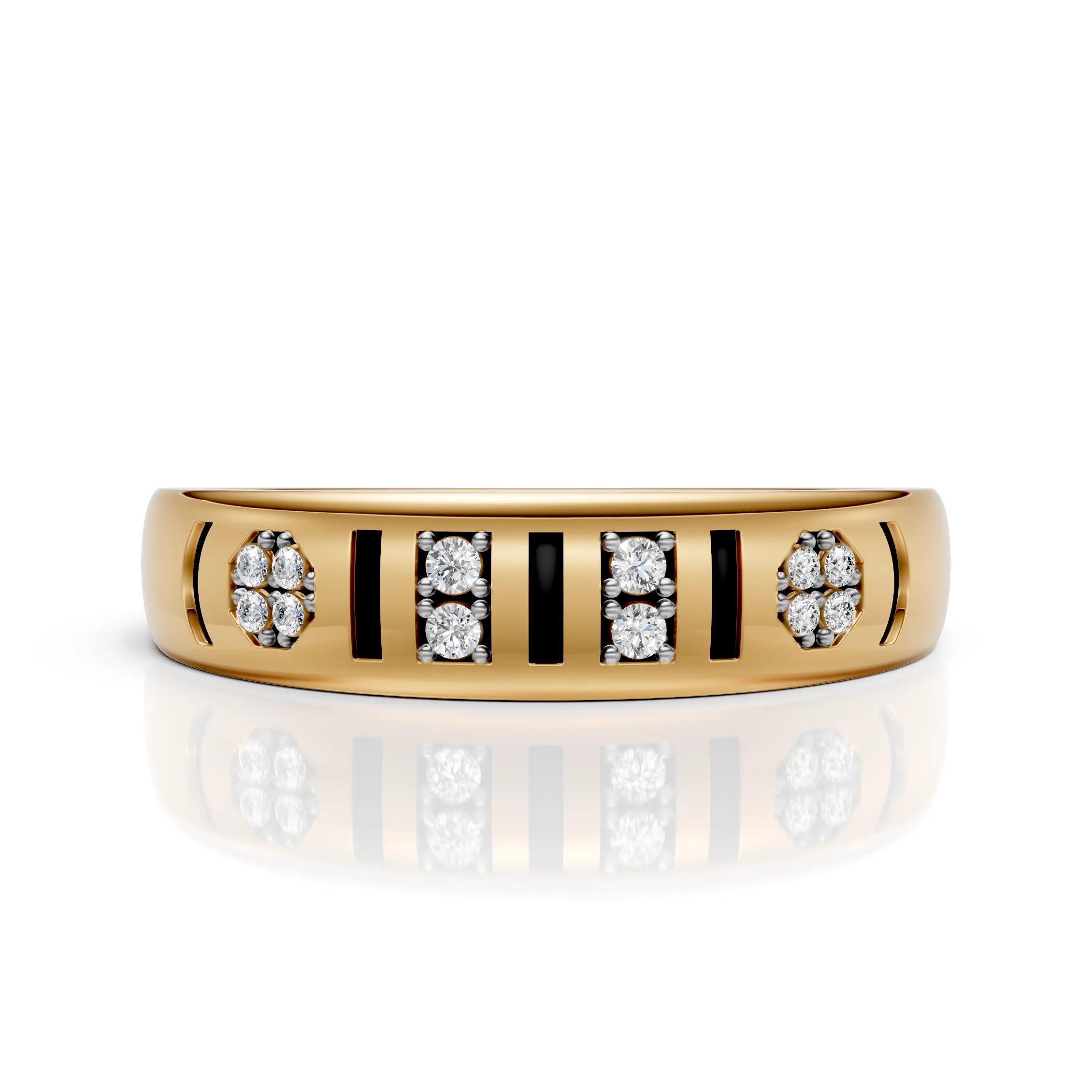 Architectural Diamond Band Ring