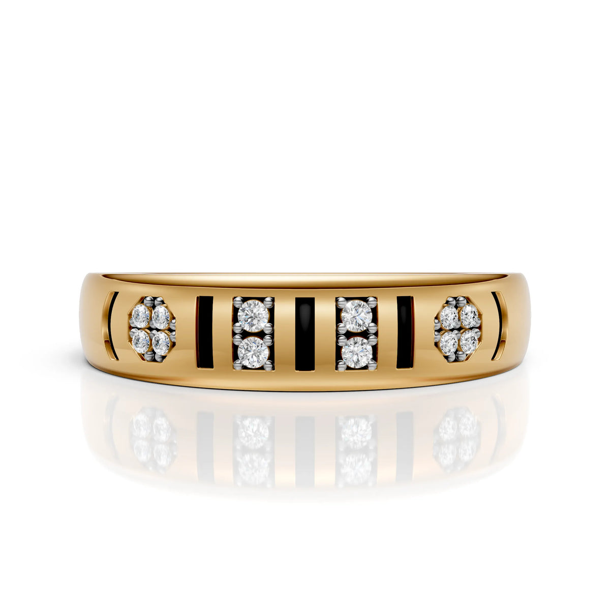 Architectural Diamond Band Ring