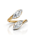 Double Marquise Diamond Open Ring