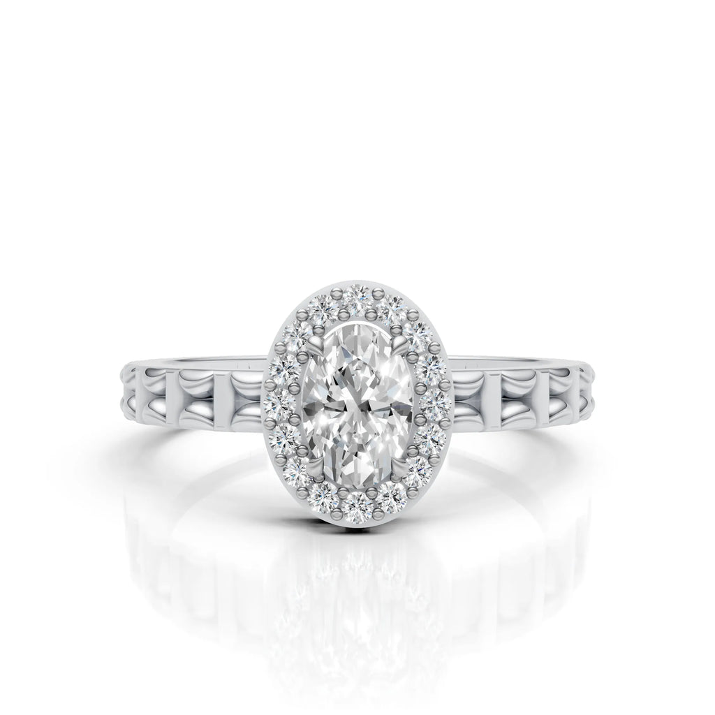 Oval Halo Ring