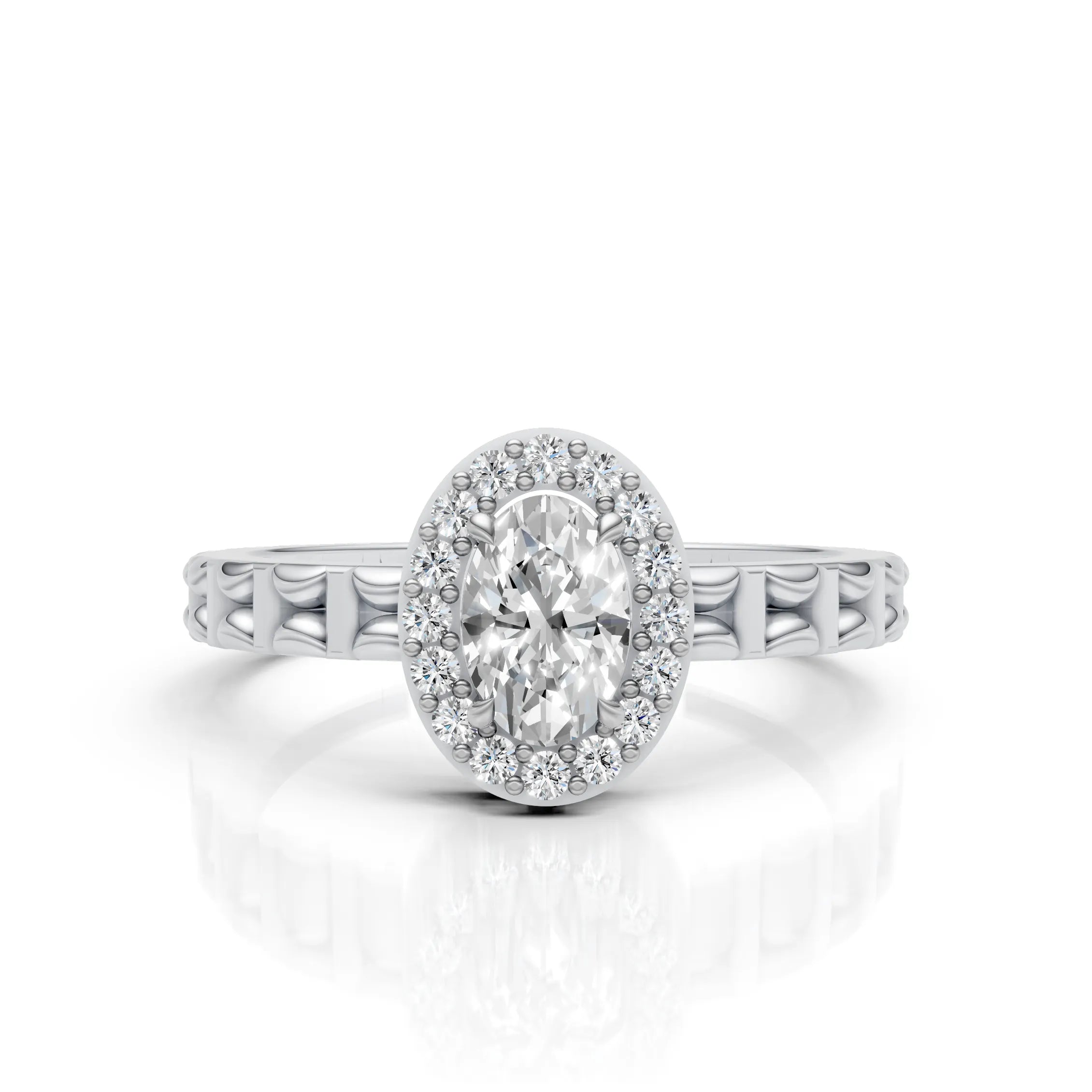 Oval Halo Ring