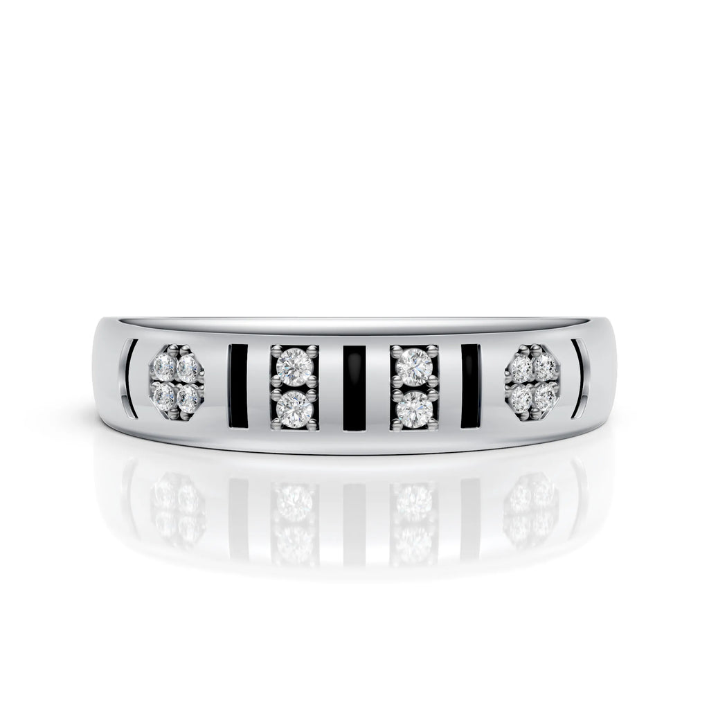 Architectural Diamond Band Ring
