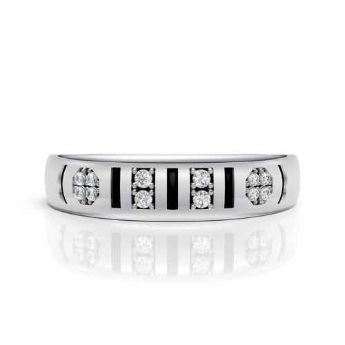 Architectural Diamond Band Ring