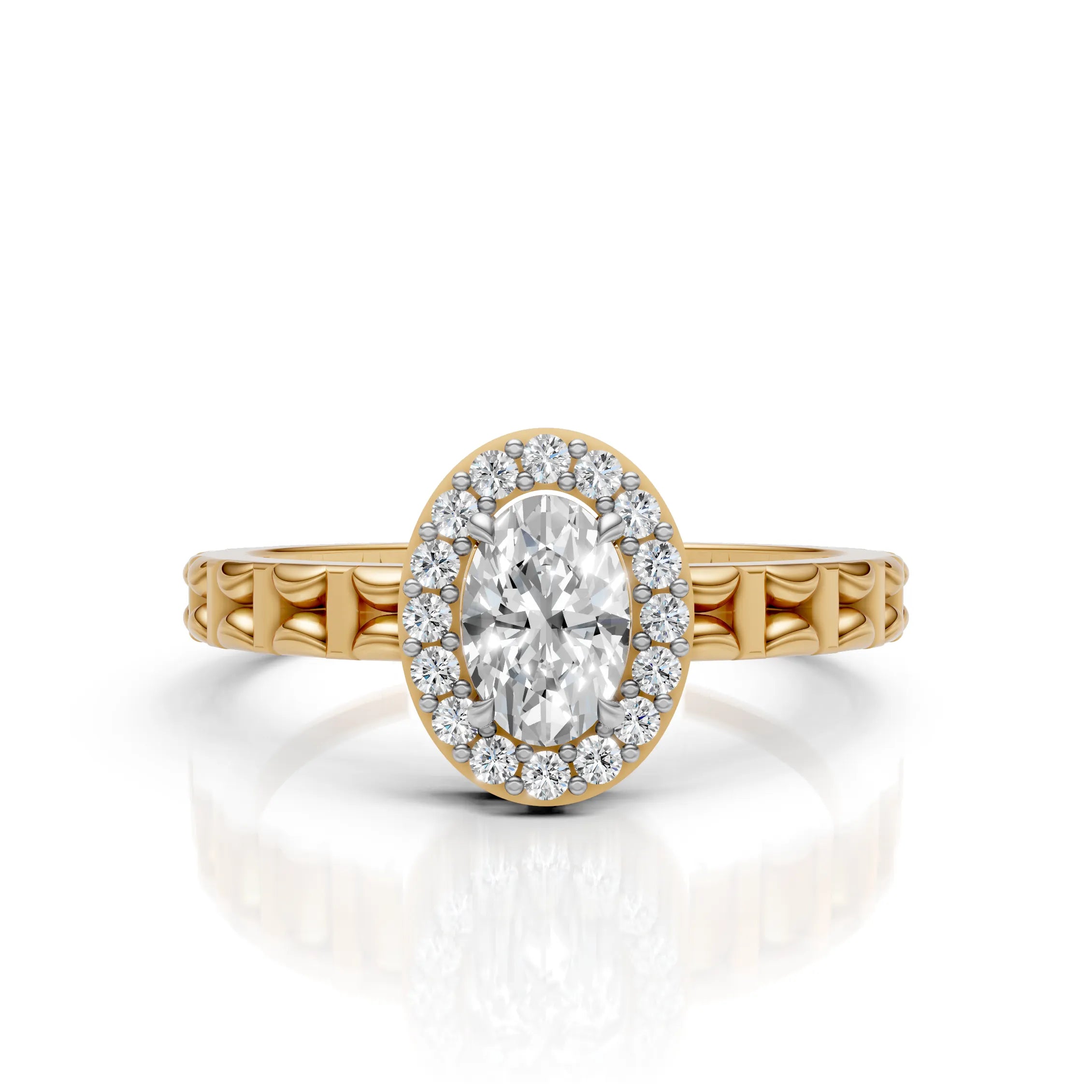 Oval Halo Ring
