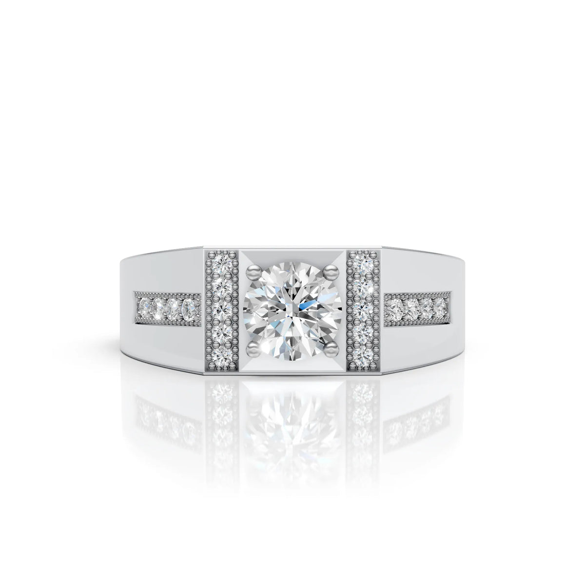 Classic Round Statement Ring
