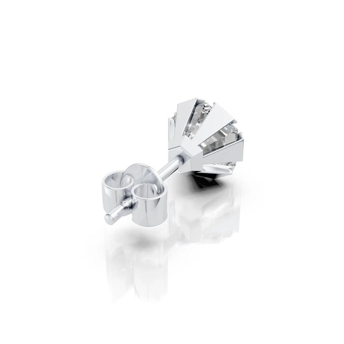 Hexagon Step Cut Solitaire Stud (1 PC)