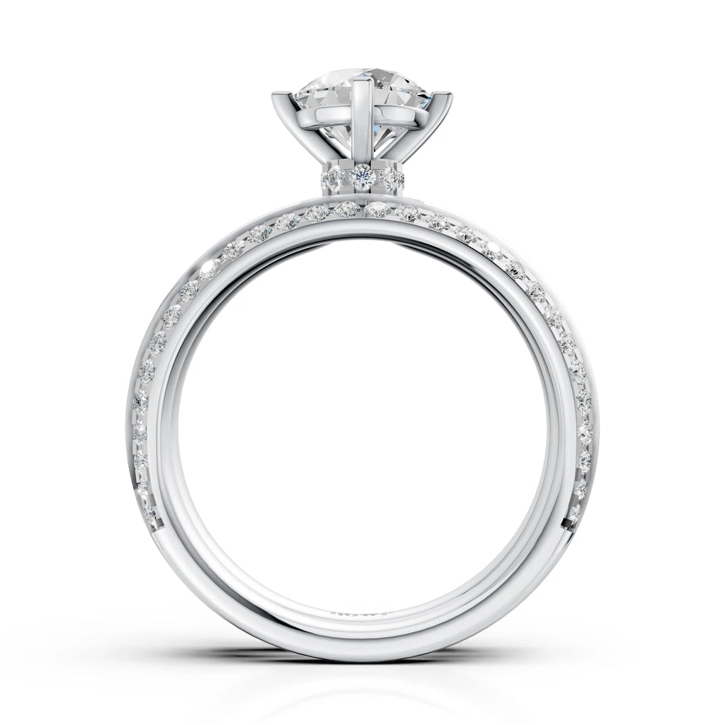 Premium Round Diamond Ring Set