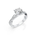 Portuguese Diamond Twist Solitaire Ring