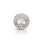 Cushion Cut Diamond Halo Stud Earring (1 PC)