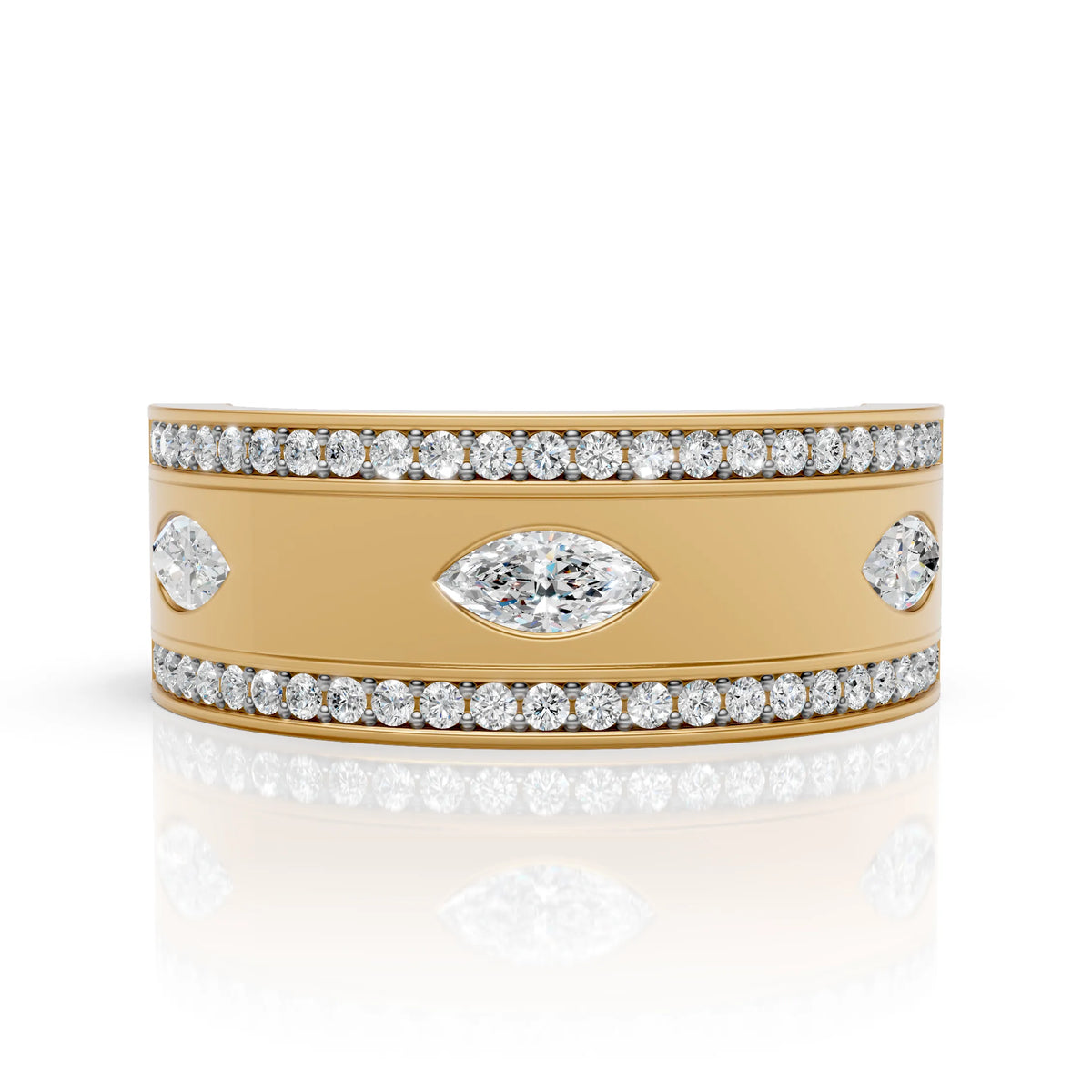 Luxury Marquise Cut Diamond Band