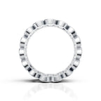 Diamond Infinity Wide Band Ring