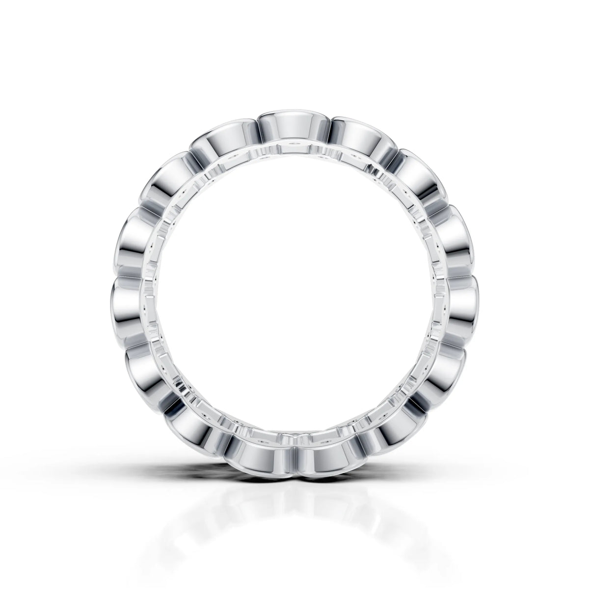 Diamond Infinity Wide Band Ring